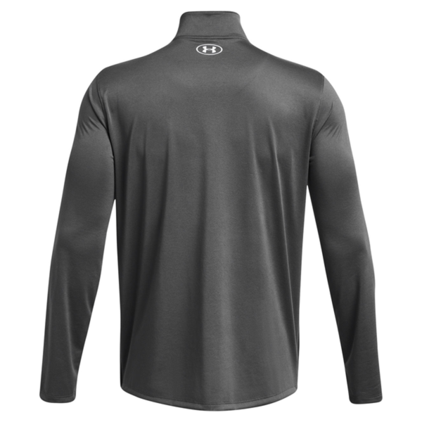 Under Armour Men's Team Tech™ Quarter-Zip Pullover, Castlerock / White, Back view