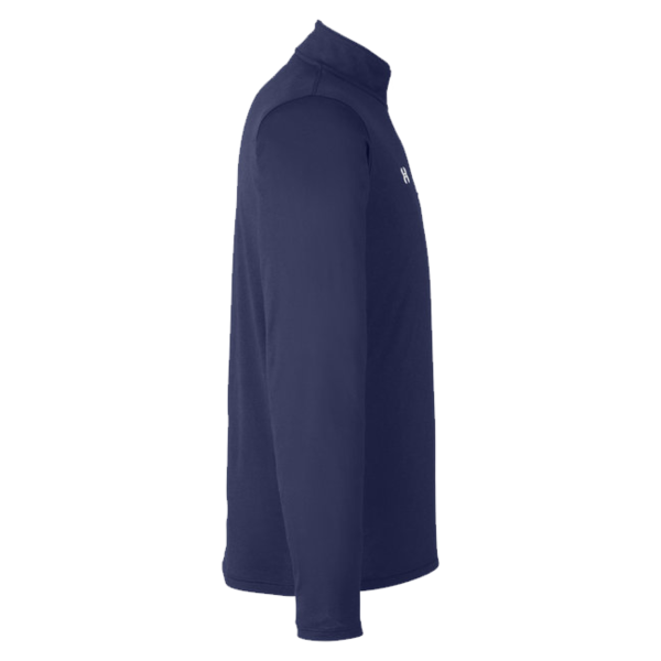 Under Armour Men's Team Tech™ Quarter-Zip Pullover, Midnight Navy / White, Right Sleeve view