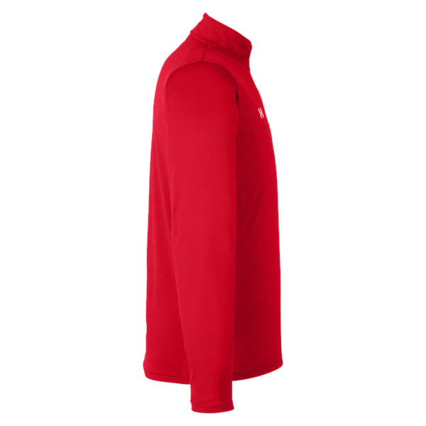 Under Armour Men's Team Tech™ Quarter-Zip Pullover, Red / White, Right Sleeve view