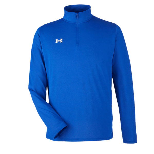 Under Armour Men's Team Tech™ Quarter-Zip Pullover, Royal / White, Front view
