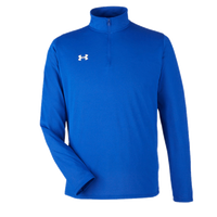 Under Armour Men's Team Tech™ Quarter-Zip Pullover, Royal / White, Front view