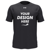 Under Armour Men's Team Tech™ T-Shirt, Black / White, Front view, Mockup