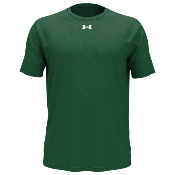 Under Armour Men's Team Tech™ T-Shirt, Forest Green / White, Front view