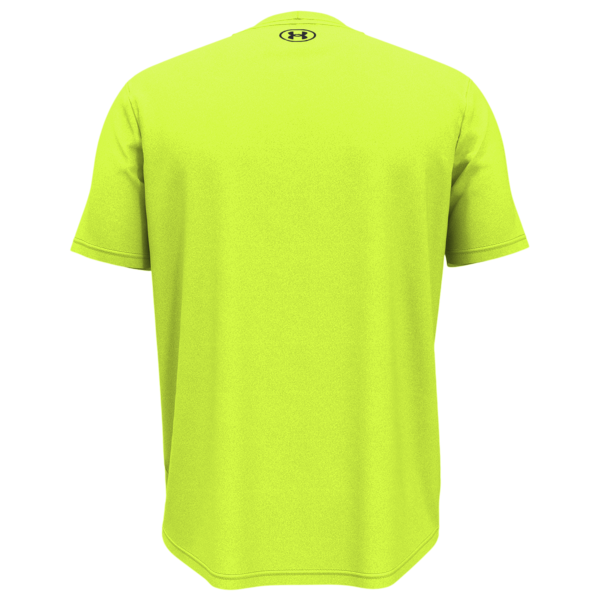 Under Armour Men's Team Tech™ T-Shirt, High-Vis Yellow / Black, Back view