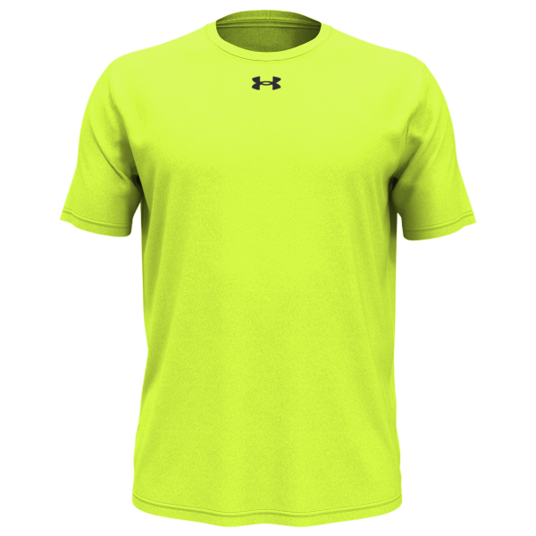 Under Armour Men's Team Tech™ T-Shirt, High-Vis Yellow / Black, Front view