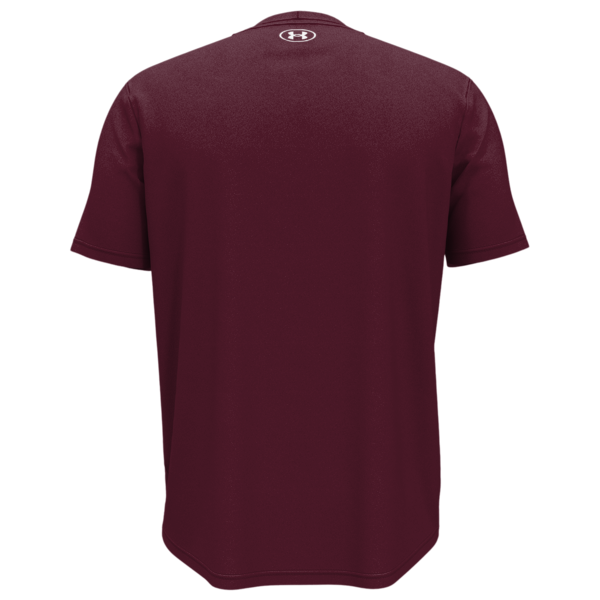 Under Armour Men's Team Tech™ T-Shirt, Maroon / White, Back view