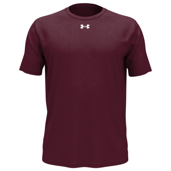 Under Armour Men's Team Tech™ T-Shirt, Maroon / White, Front view