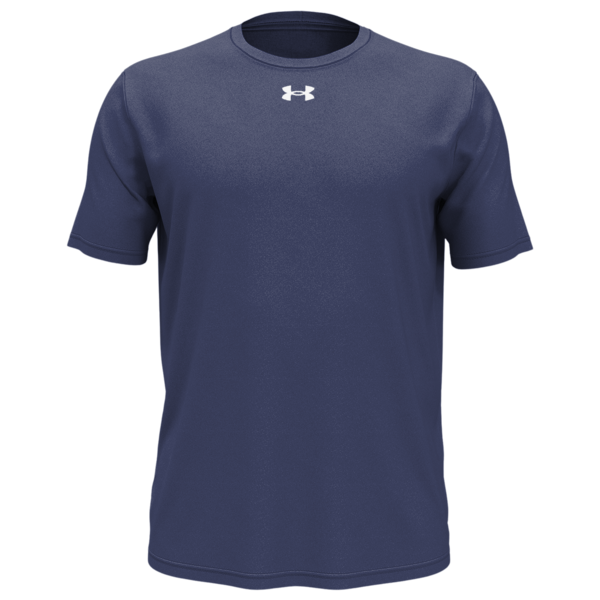 Under Armour Men's Team Tech™ T-Shirt, Midnight Navy / White, Front view