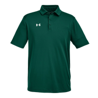 Under Armour Men's Tech™ Polo, Forest Green / White, Front view