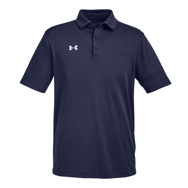 Under Armour Men's Tech™ Polo, Midnight Navy / White, Front view