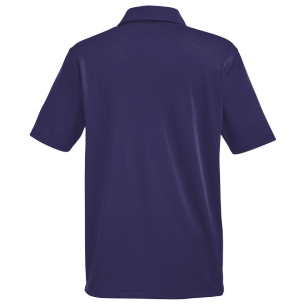 Under Armour Men's Tech™ Polo, Purple / White, Back view