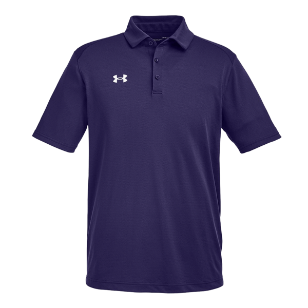 Under Armour Men's Tech™ Polo, Purple / White, Front view