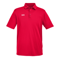 Under Armour Men's Tech™ Polo, Red / White, Front view