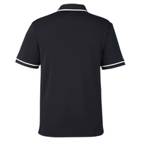 Under Armour Men's Tipped Teams Performance Polo, Black / White, Back view