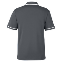 Under Armour Men's Tipped Teams Performance Polo, Cs Grey Light Heather / White, Back view