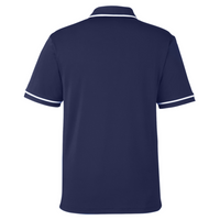 Under Armour Men's Tipped Teams Performance Polo, Midnight Navy / White, Back view