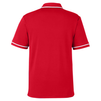 Under Armour Men's Tipped Teams Performance Polo, Red / White, Back view