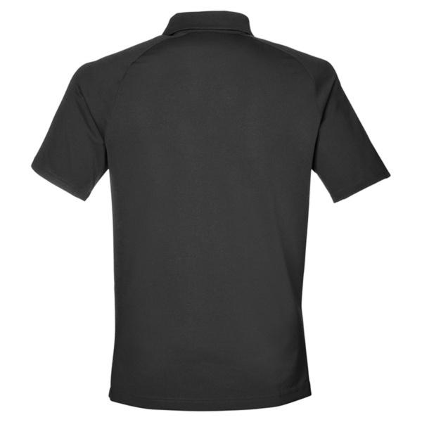 Under Armour Men's Title Polo 2.0, Black / White, Back view