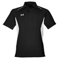 Under Armour Men's Title Polo 2.0, Black / White, Front view