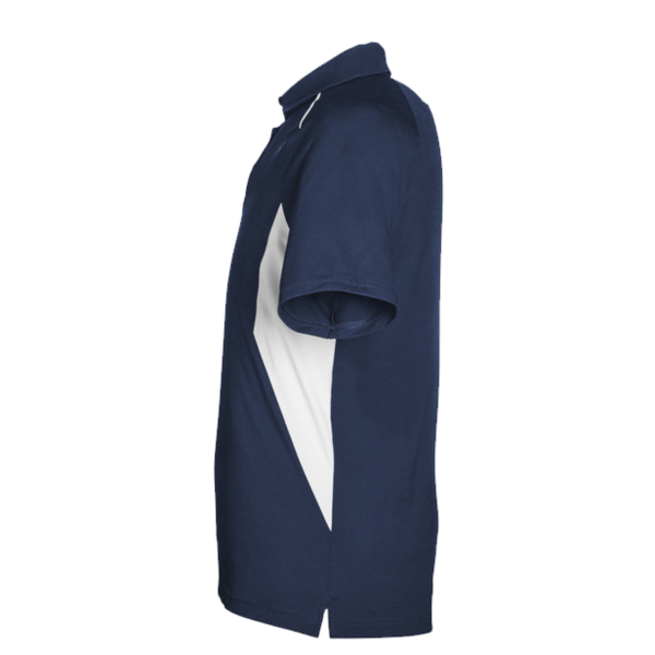 Under Armour Men's Title Polo 2.0, Midnight Navy / White, Left Sleeve view