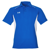 Under Armour Men's Title Polo 2.0, Royal / White, Front view