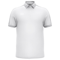 Under Armour Men's Trophy Level Polo, White / Mod Grey, Front view