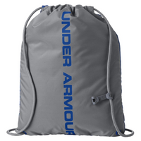 Under Armour Ozsee Sackpack Drawstring Bag, Royal / Steel, Back view
