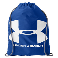 Under Armour Ozsee Sackpack Drawstring Bag, Royal / Steel, Front view