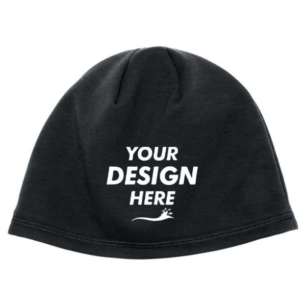 Under Armour Storm Elements Beanie, Black, Back view, Mockup