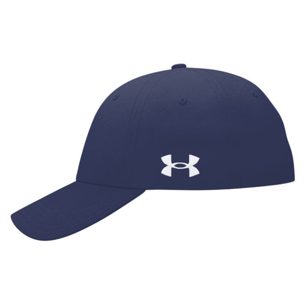 Under Armour Team Blitzing Cap, Midnight Navy / White, Left Side view