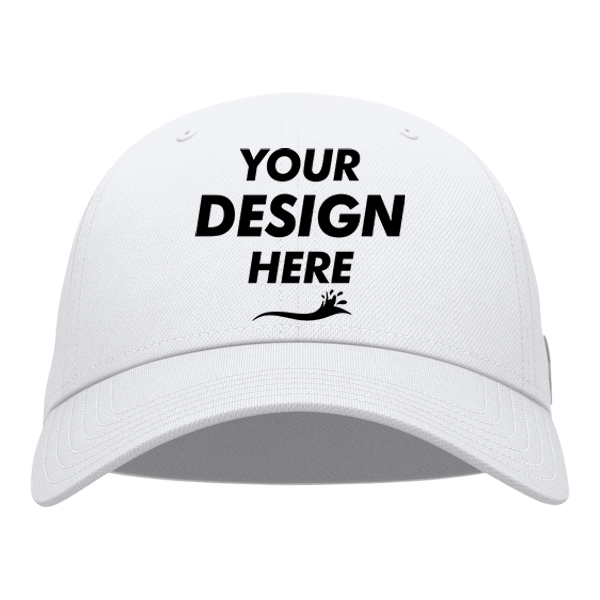 Under Armour Team Blitzing Cap, White / Black, Front view, Mockup