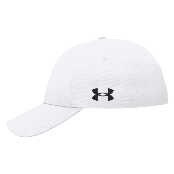 Under Armour Team Blitzing Cap, White / Black, Left Side view