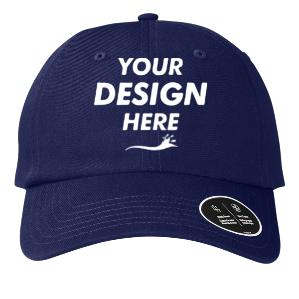 Under Armour Team Chino Cap, Midnight Navy / Pitch Grey / Pitch Grey, Front view, Mockup