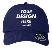 Under Armour Team Chino Cap, Midnight Navy / Pitch Grey / Pitch Grey, Front view, Mockup