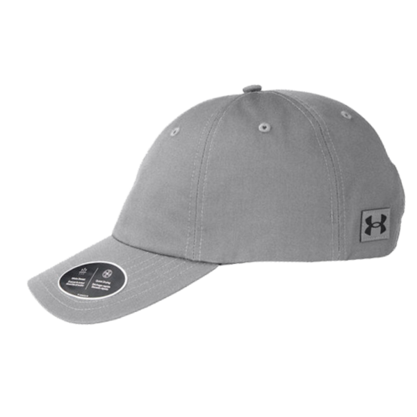 Under Armour Team Chino Cap, Pitch Grey / Pitch Grey / Black, Left Side view