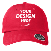 Under Armour Team Chino Cap, Red / Red / Black, Front view, Mockup