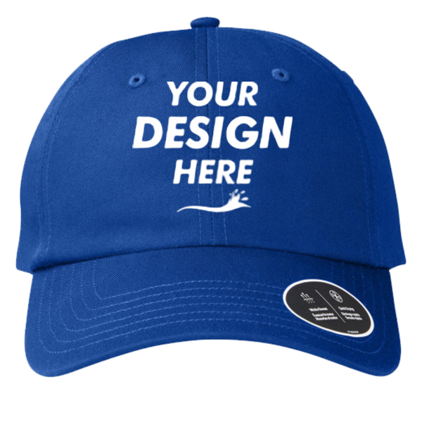 Under Armour Team Chino Cap, Royal / Royal / Black, Front view, Mockup