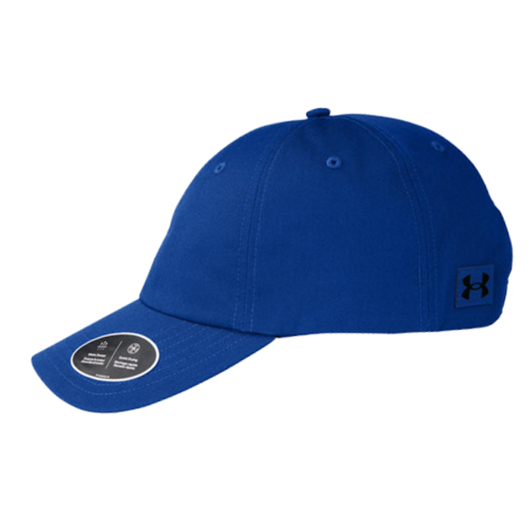 Under Armour Team Chino Cap, Royal / Royal / Black, Left Side view