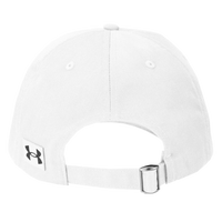 Under Armour Team Chino Cap, White / White / Black, Back view