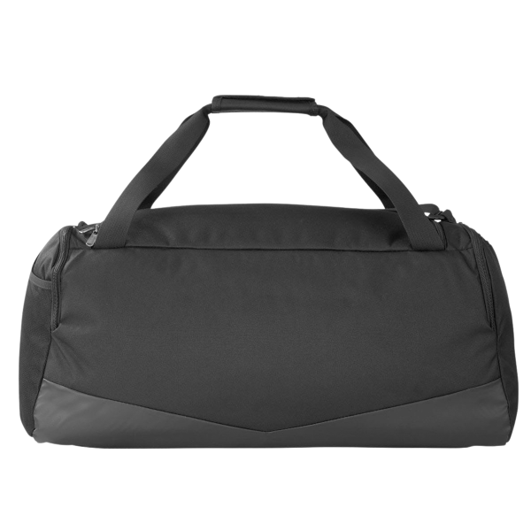 Under Armour Undeniable 5.0 MD Duffel Bag, Black / Metallic Silver, Back view