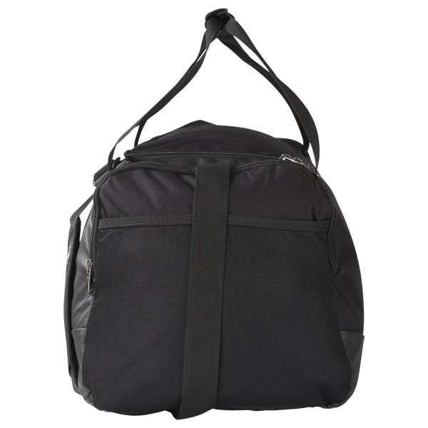 Under Armour Undeniable 5.0 MD Duffel Bag, Black / Metallic Silver, Left Side view