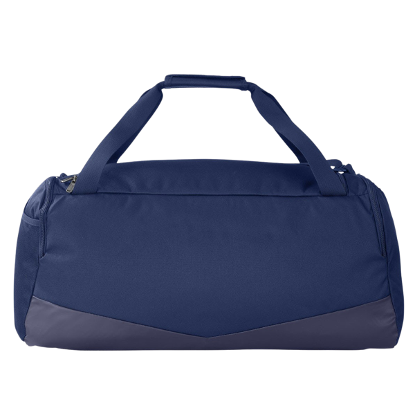 Under Armour Undeniable 5.0 MD Duffel Bag, Midnight Navy / Metallic Silver, Back view