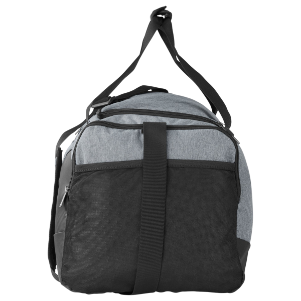 Under Armour Undeniable 5.0 MD Duffel Bag, Pitch Grey Medium Heather / Black, Left Side view