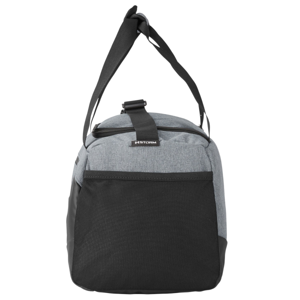 Under Armour Undeniable 5.0 XS Duffel Bag, Pitch Grey Medium Heather / Black, Left Side view