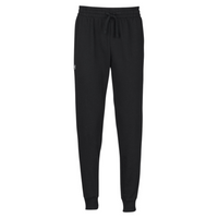 Under Armour Unisex Rival Fleece Joggers, Black / White, Front view