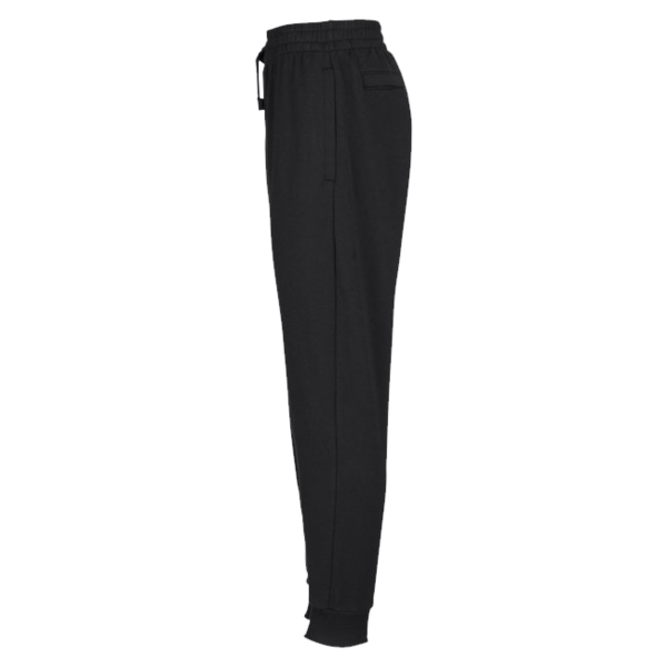 Under Armour Unisex Rival Fleece Joggers, Black / White, Left Side view