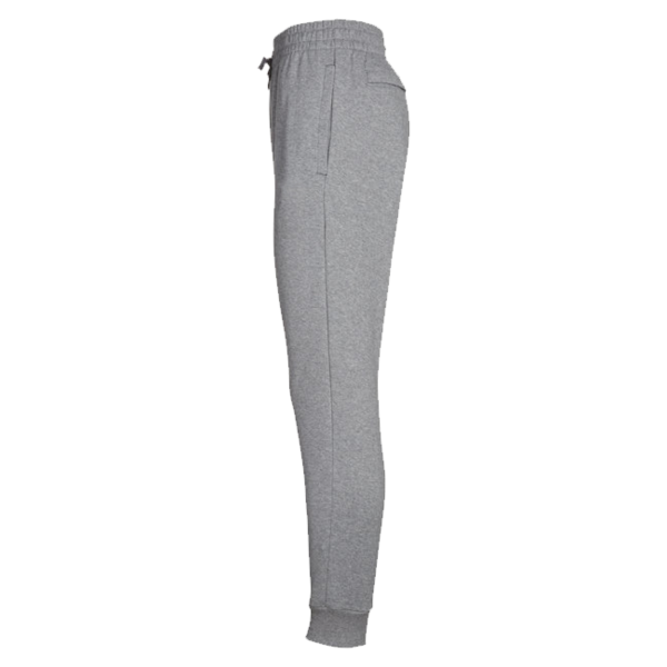 Under Armour Unisex Rival Fleece Joggers, Cs Grey Light Heather / White, Left Side view
