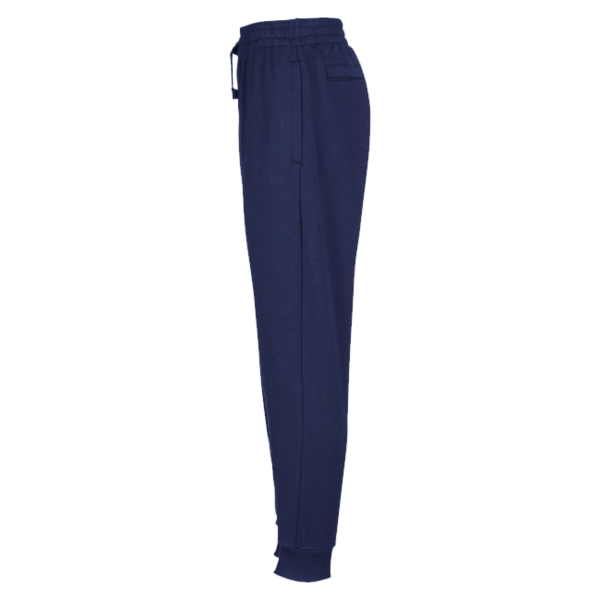 Under Armour Unisex Rival Fleece Joggers, Midnight Navy / White, Left Side view