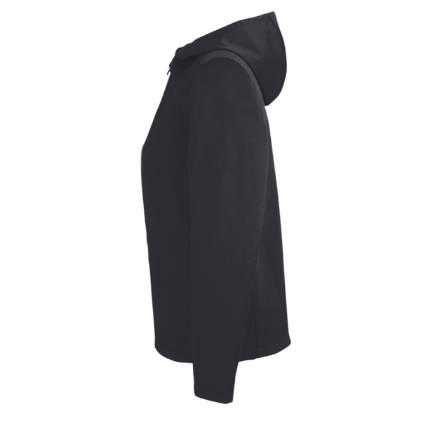 Under Armour Women's ColdGear® Infared Shield 2.0 Hooded Jacket, Black / White, Left Sleeve view