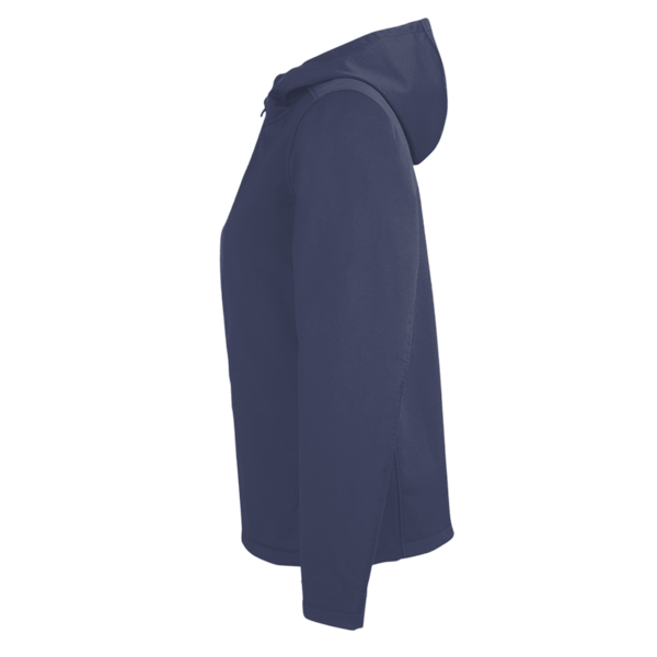 Under Armour Women's ColdGear® Infared Shield 2.0 Hooded Jacket, Midnight Navy / White, Left Sleeve view